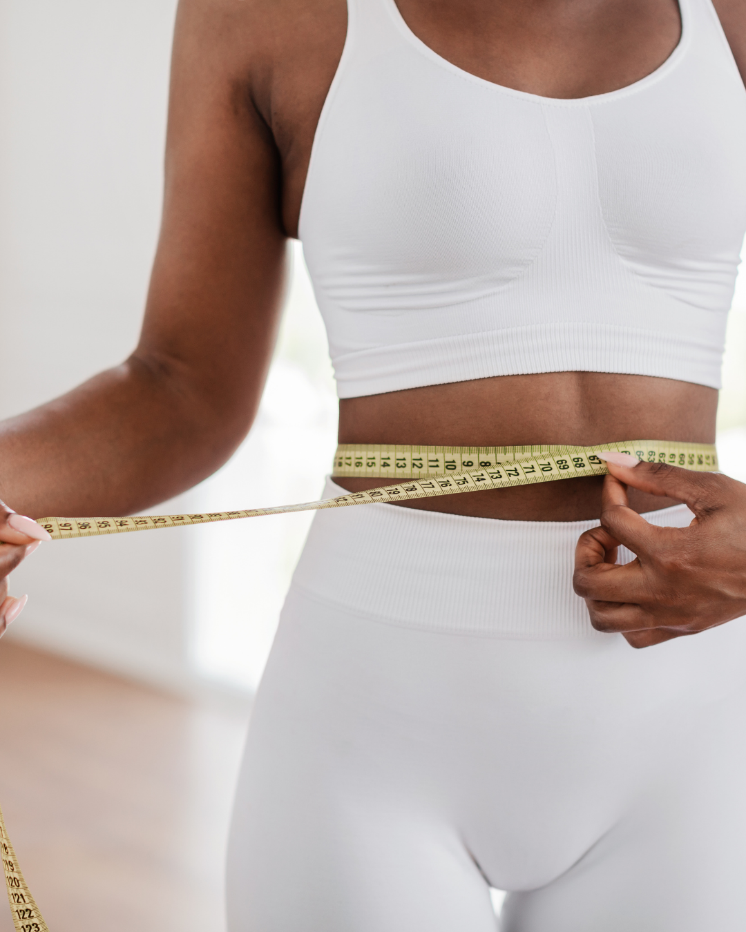 Weight loss Measuring tape around the waist